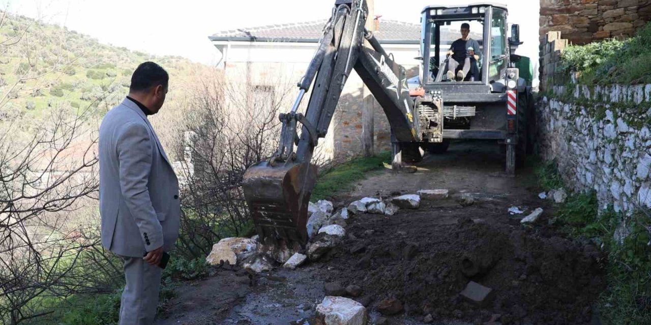 Koçarlı’da yağmur sonrası hasar tespiti için ekipler sahaya indi