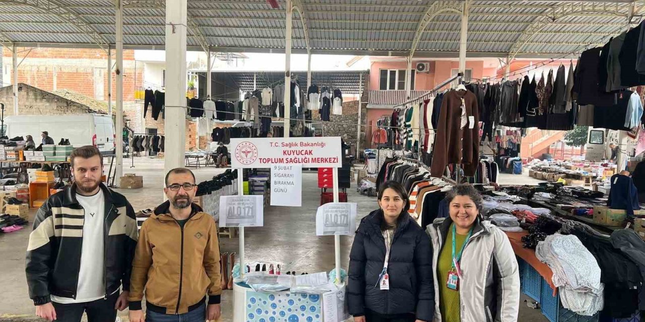 Kuyucak’ta sigarayı bırakmaya yönelik saha çalışması