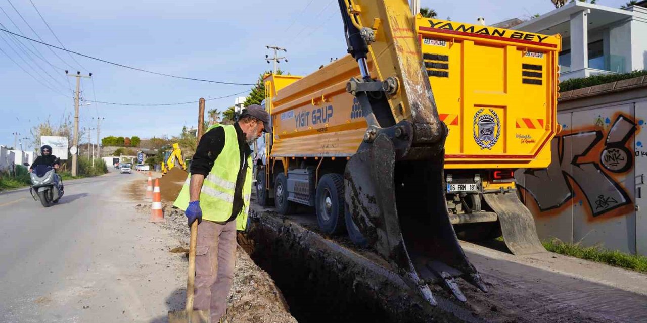 MUSKİ, Bodrum’un tamamına su sağlayacak kuzey ring hattı çalışmalarına başladı