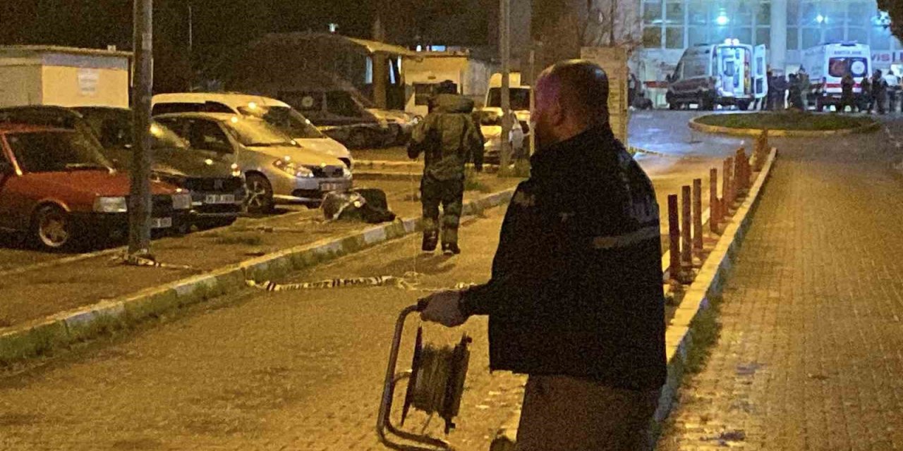 Aydın’da hastane önündeki şüpheli valizden giyecek çıktı