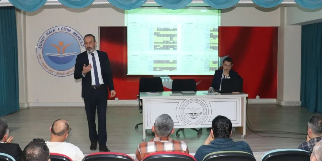 Şuhut’ta eğitimin ikinci dönemi masaya yatırıldı