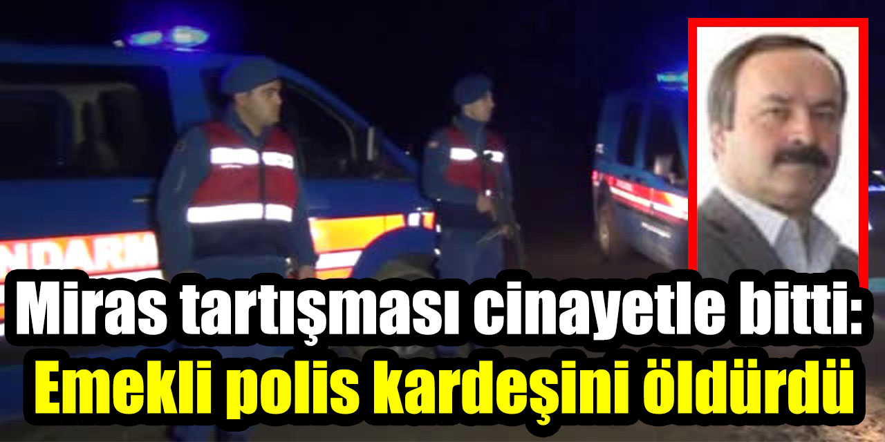 Denizli’de miras kavgasında emekli polis kardeşini öldürdü