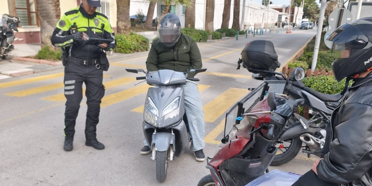 Manisa’da 54 motosiklet trafikten men edildi