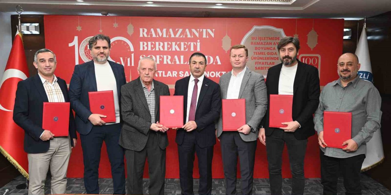 DTO’nun öncülüğünde Denizli’de Ramazan ayında temel gıdada sabit fiyat uygulaması başlatıldı