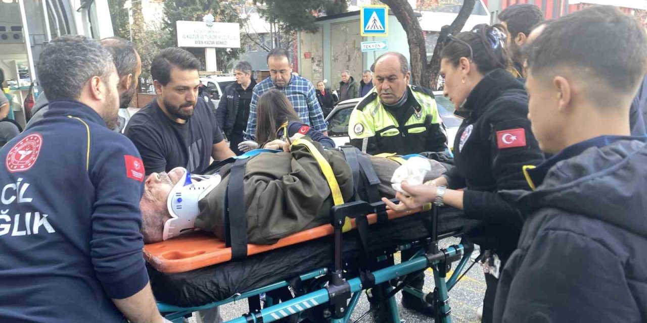Otomobilin çarptığı yaya yaralandı