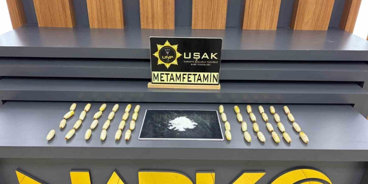 Midelerinden 1 kilo 70 gram metamfetamin çıktı