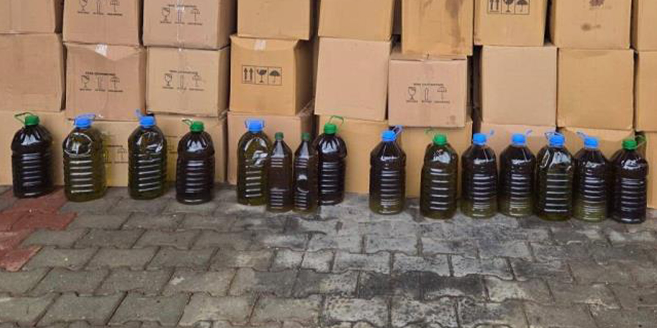 Didim’de 3 milyon TL değerinde sahte zeytinyağı ele geçirildi