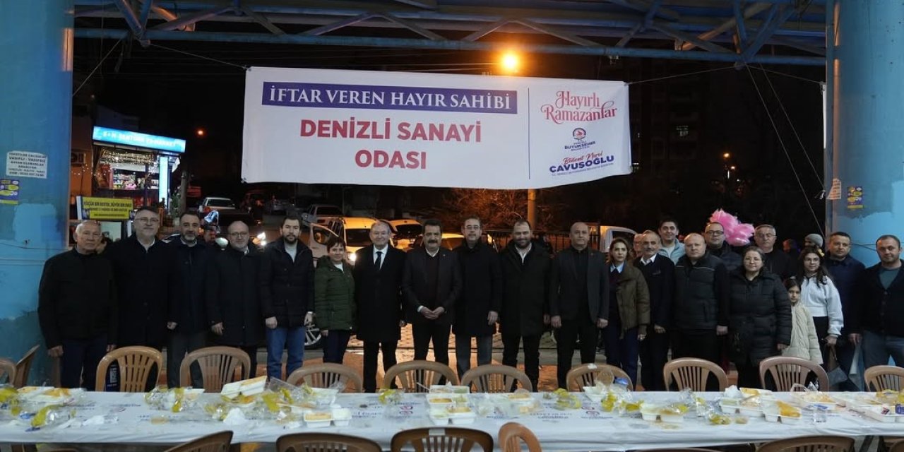 Denizli Sanayi Odasının iftar sofrası Fatih Mahallesi’nde kuruldu
