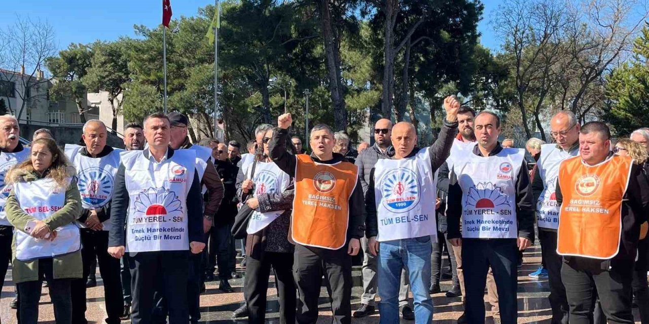 Buca Belediyesinde memurların ’alacak’ eylemi sürüyor