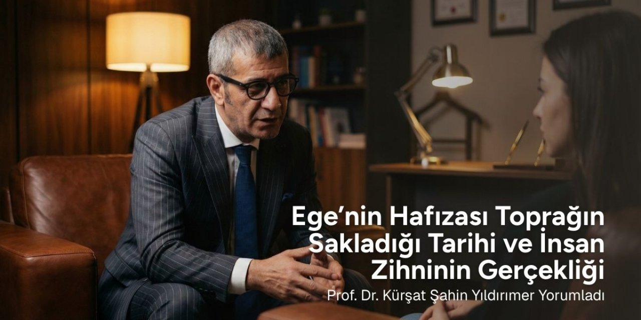 Ege’nin hafızasını konuştuk: Toprağın sakladığı tarihi ve insan zihninin gerçekliğini Prof. Dr.Kürşat Şahin Yıldırımer yorumladı