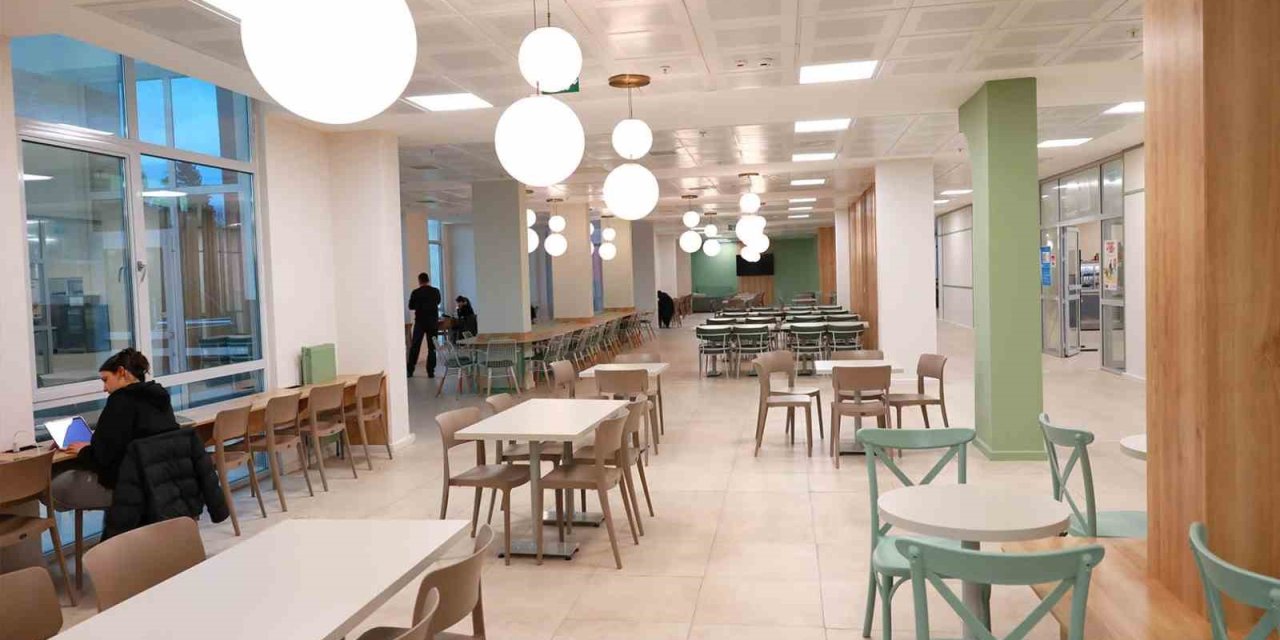 Denizli kız yurtlarında modern kafeterya konsepti