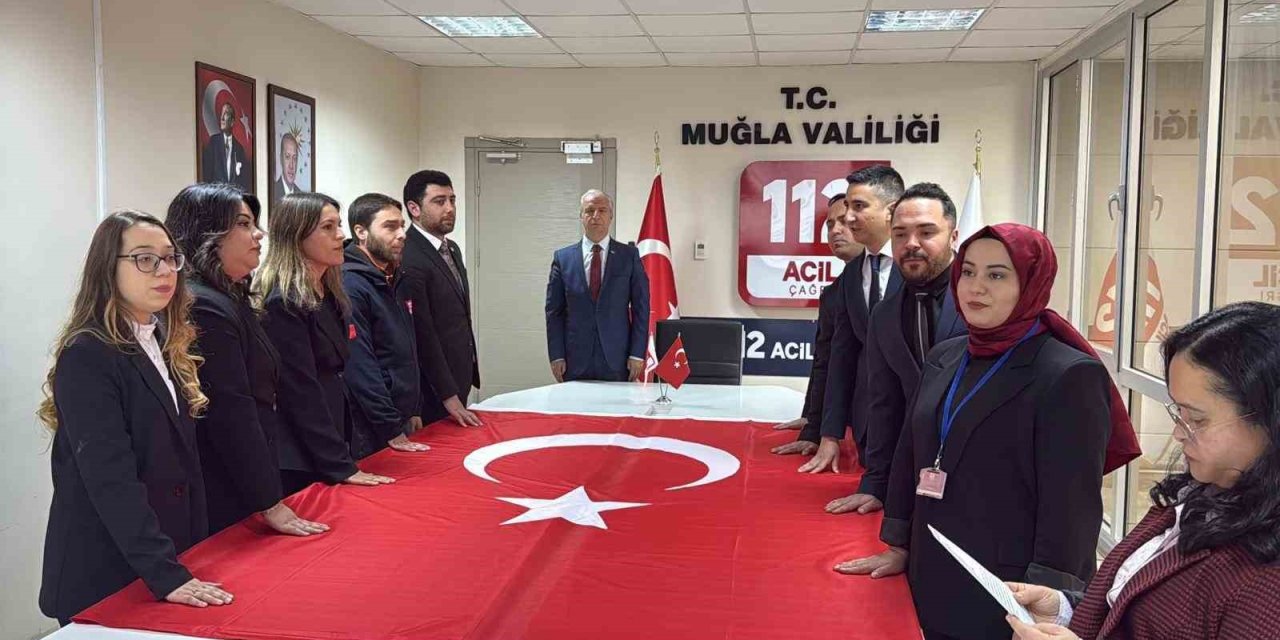 Muğla 112 Acil Çağrı Merkezi’nde yemin heyecanı