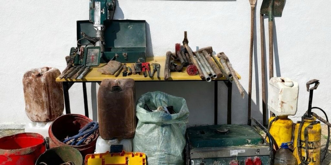 Turgutlu Çaldağı’nda kaçak kazıya suçüstü