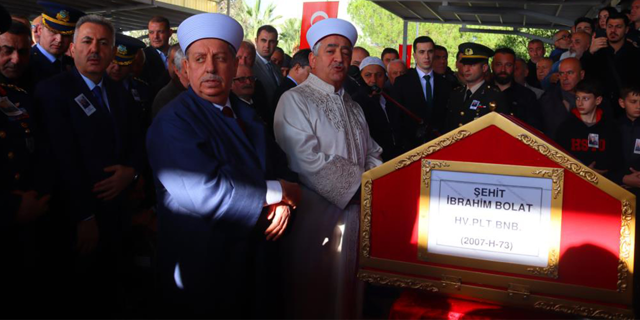 Şehit Pilot Binbaşı İbrahim Bolat İzmir’de son yolculuğuna uğurlandı