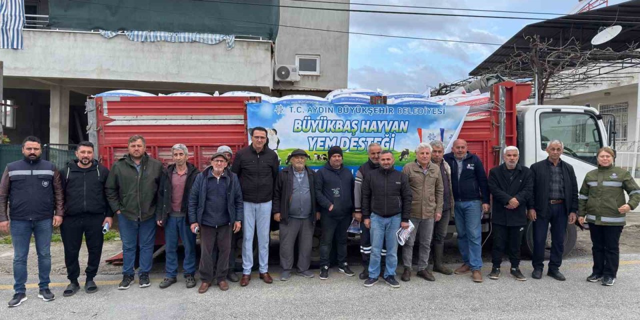 Başkan Çerçioğlu’nun küçük üreticilere yem destekleri devam ediyor