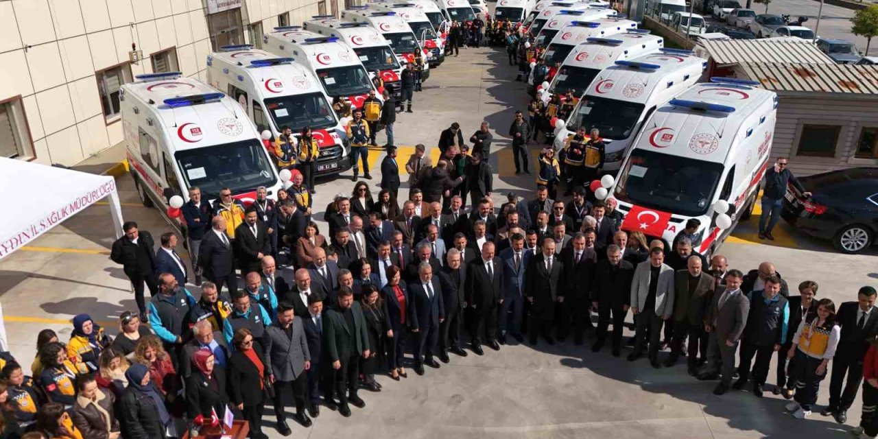 Aydın’da acil sağlık filosuna 16 yeni ambulans
