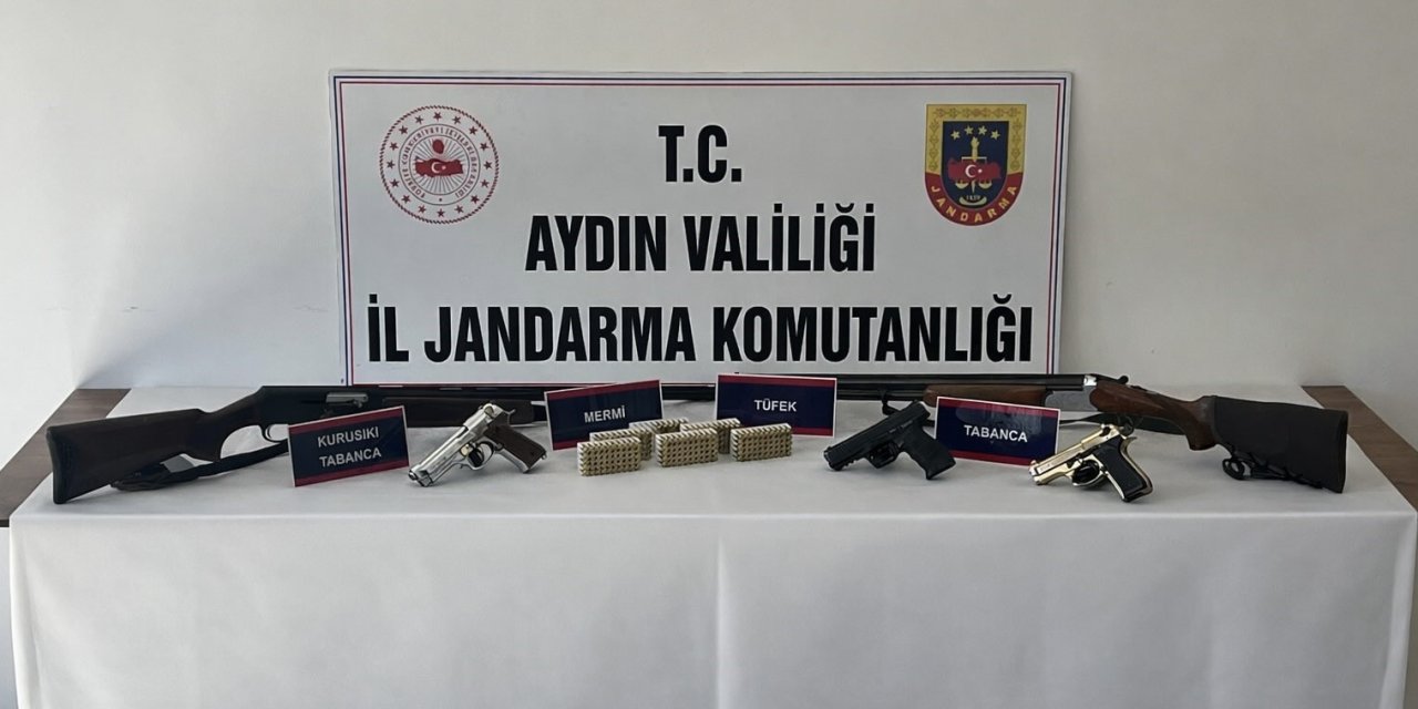 Didim’de ruhsatsız silah operasyonu