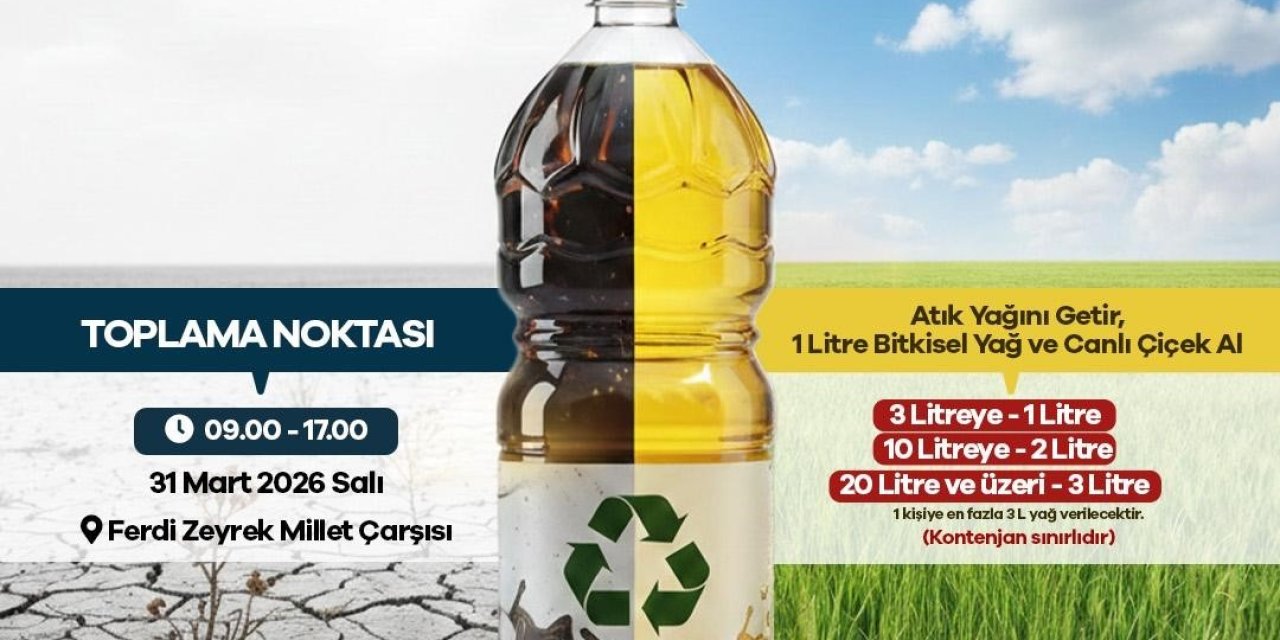 Manisa’da ‘atık yağını getir, suyunu kurtar’ kampanyası