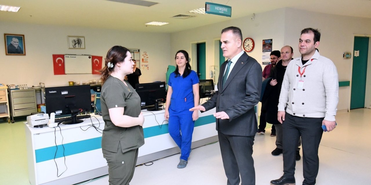 Muğla Valisi Akbıyık sağlık hizmetlerini yerinde inceledi