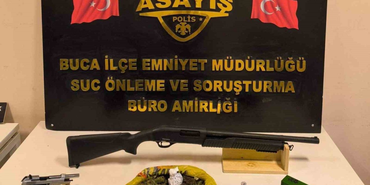 İzmir’de aranan şahıs silah ve uyuşturucuyla yakalandı