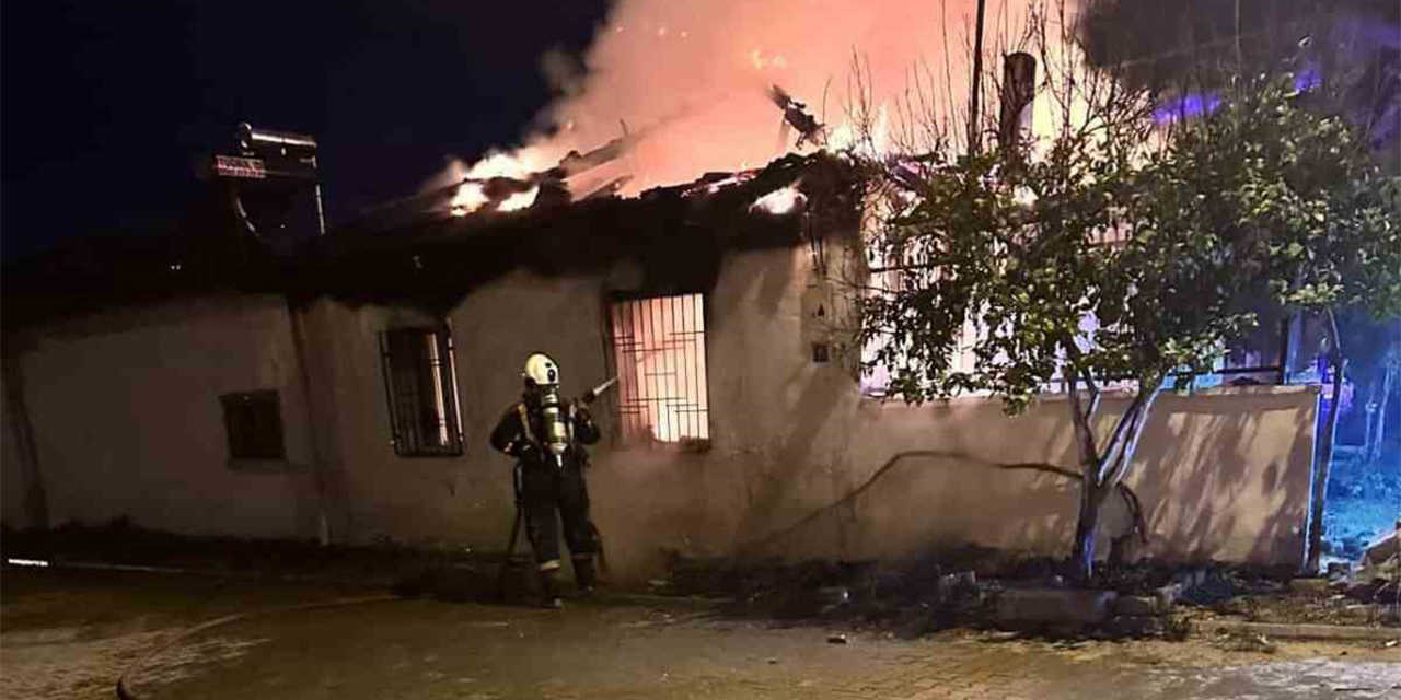 Aydın’da bir evde yangın çıktı