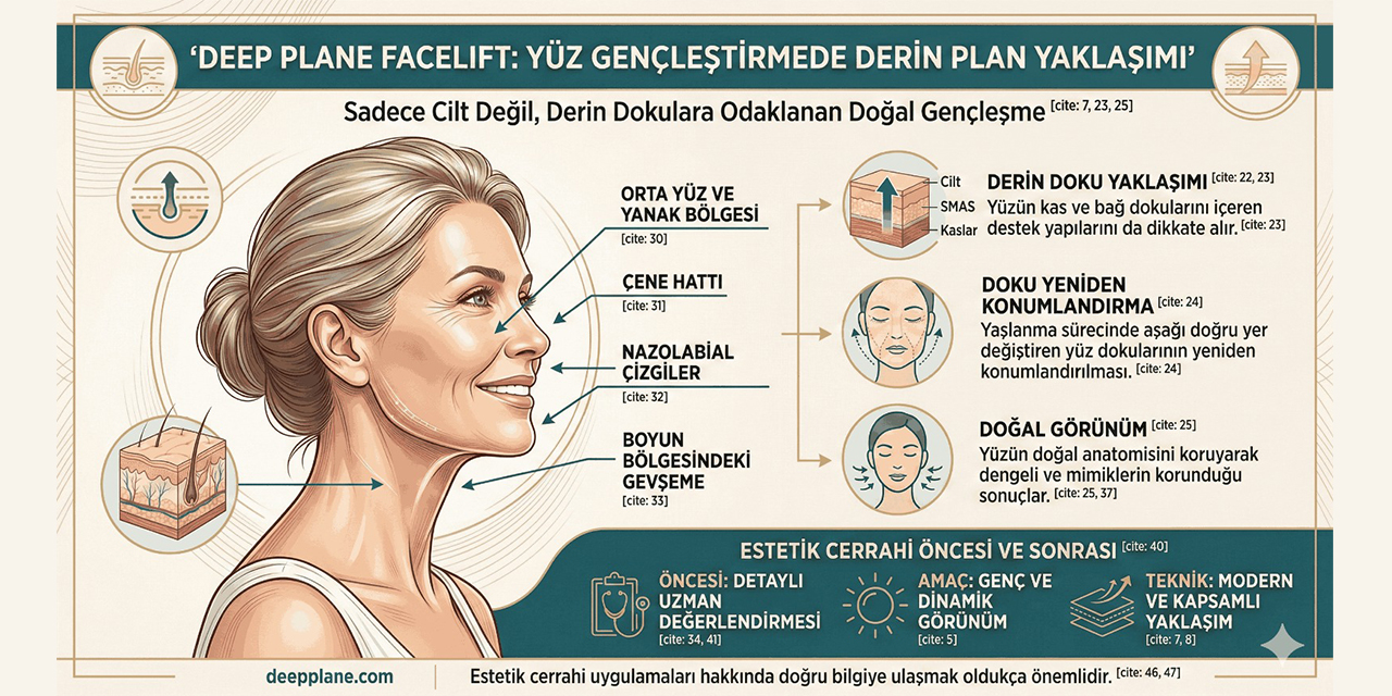Deep Plane Yüz Germe Tekniği Nedir? Modern Yüz Gençleştirme Yaklaşımı