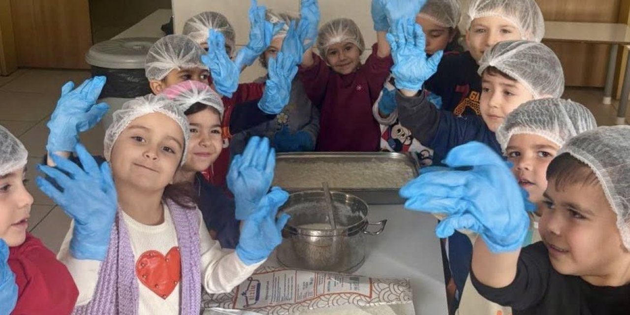 Muğla’da minik öğrenciler güllaç yapmayı öğrendi