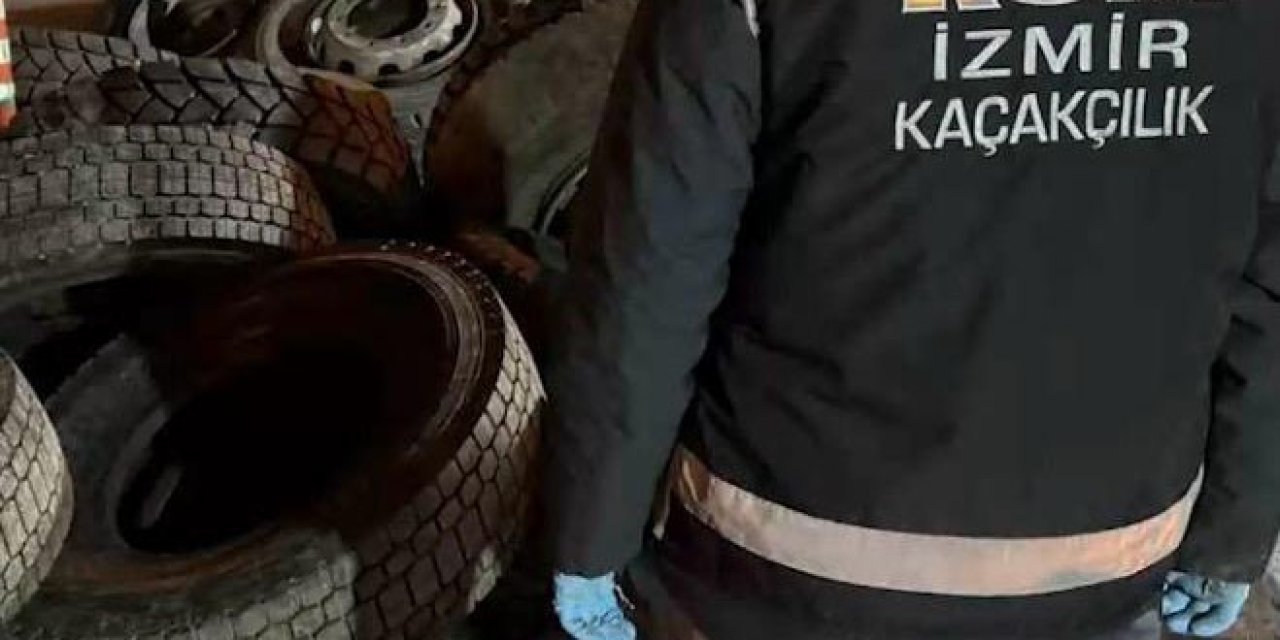 Kamyonet lastiğine gizlenmiş 3 milyon liralık kaçak sigara ele geçirildi