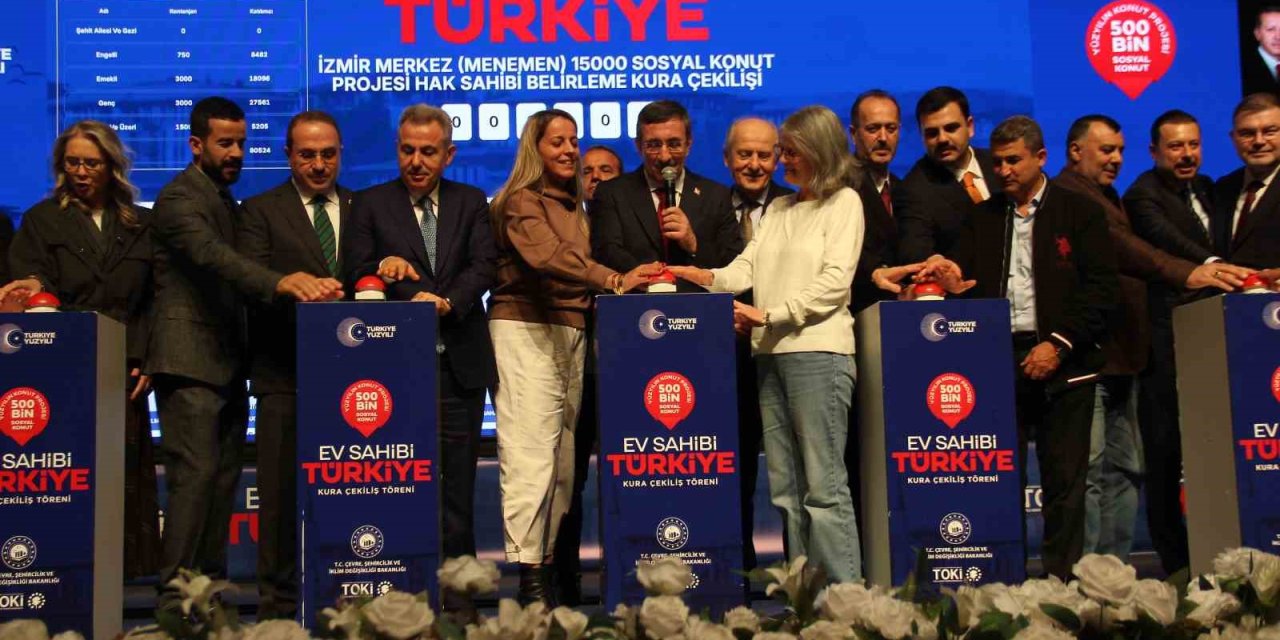 İzmir’de 21 bin konutun kurası çekildi