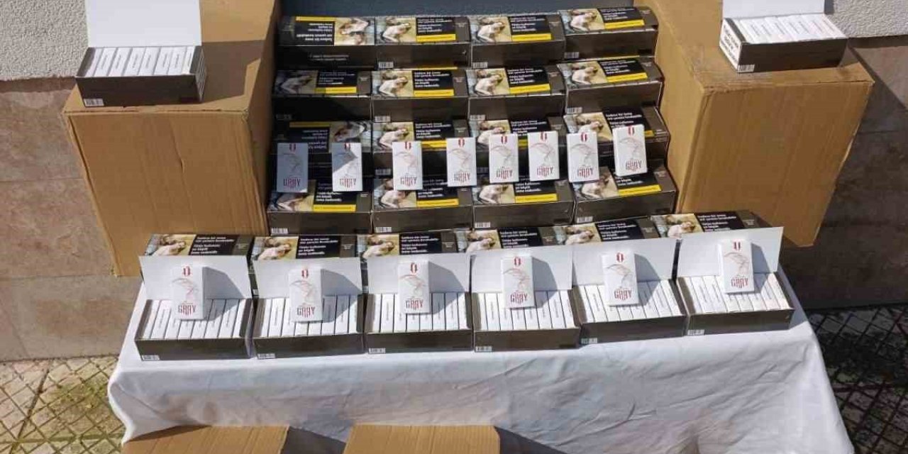 Çine’de 55 bin adet kaçak makaron ele geçirildi