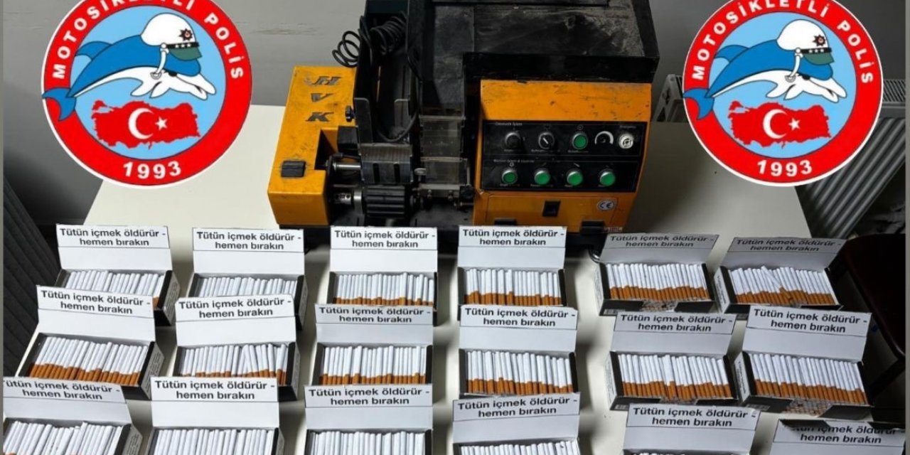 Durdurulan araçtan kaçak tütün çıktı