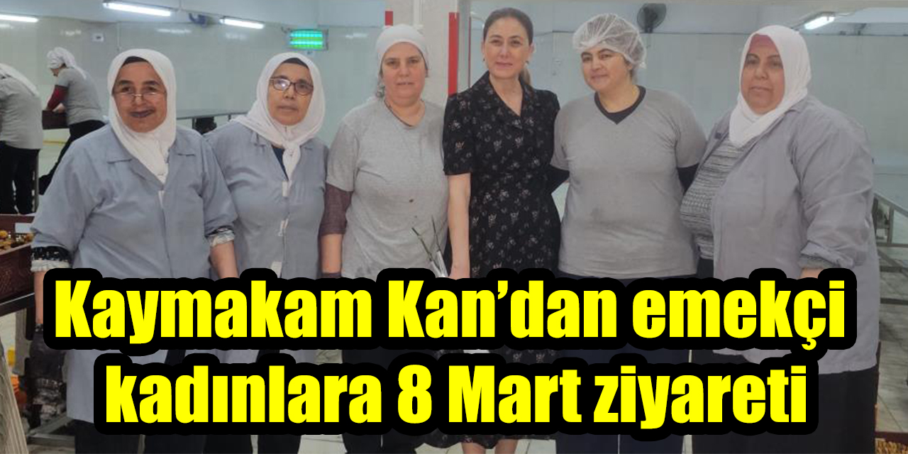 Kaymakam Kan’dan emekçi kadınlara 8 Mart ziyareti