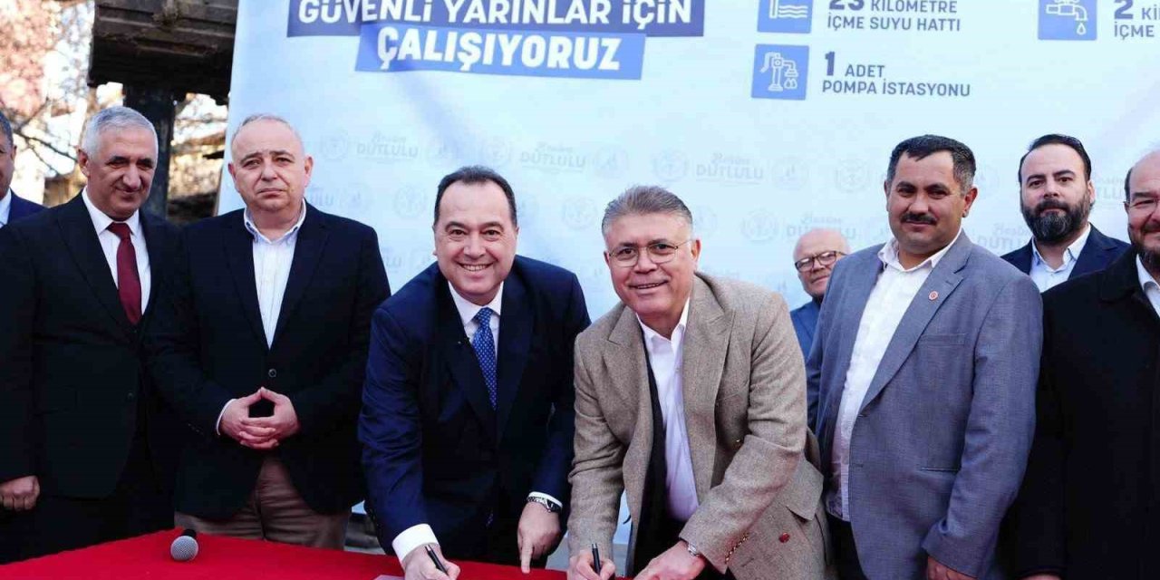 Gelenbe’de 4 milyon Euro’luk altyapı yatırımı için imzalar atıldı