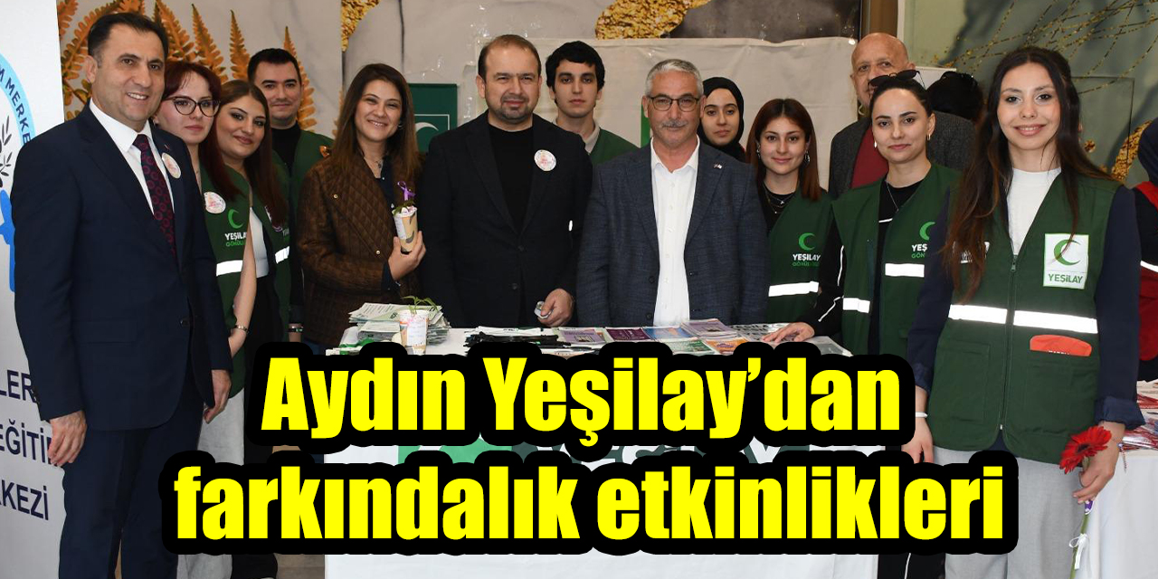 Aydın Yeşilay’dan farkındalık etkinlikleri