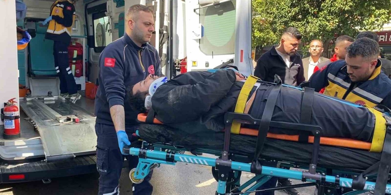 Aydın’da otomobille çarpışan motosikletli yaralandı