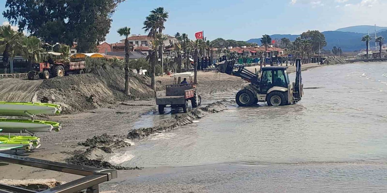 Akyaka sahili yaz sezonuna hazırlanıyor