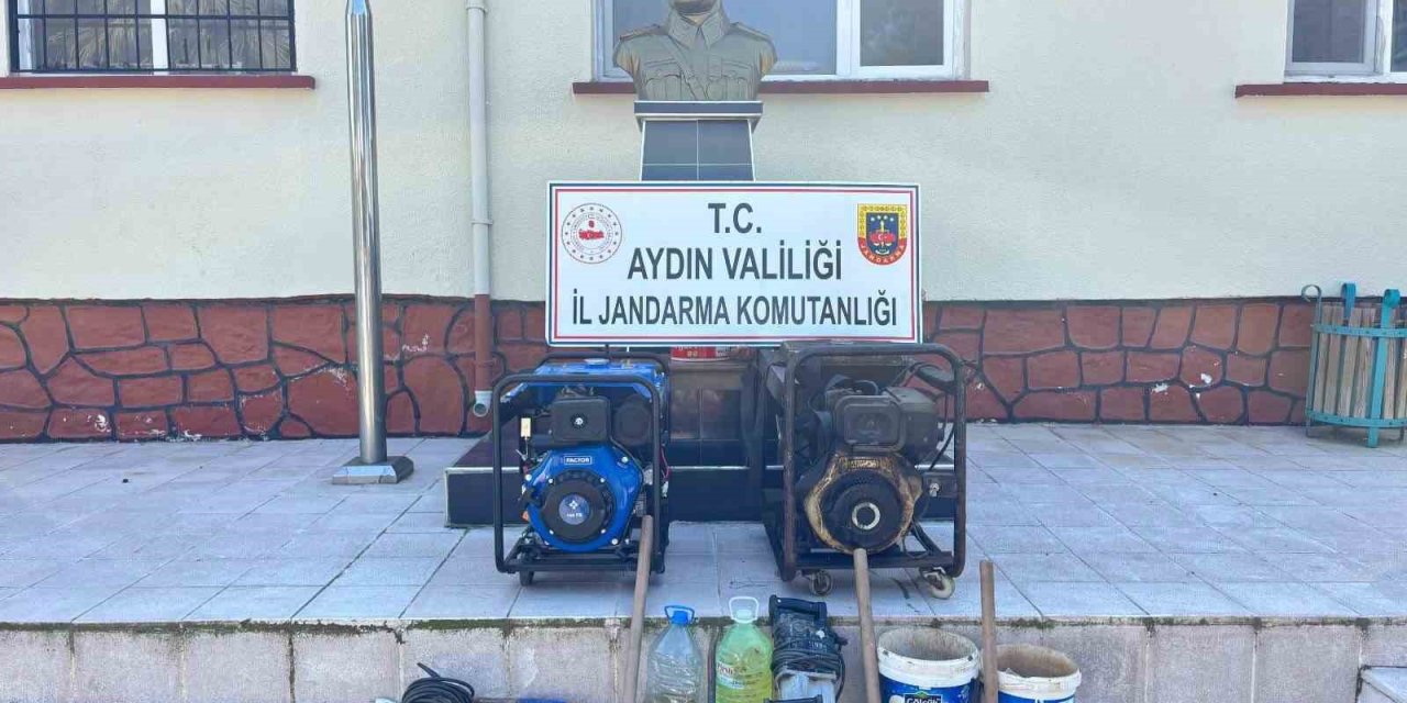 Koçarlı’da kaçak kazıya Jandarmadan suçüstü