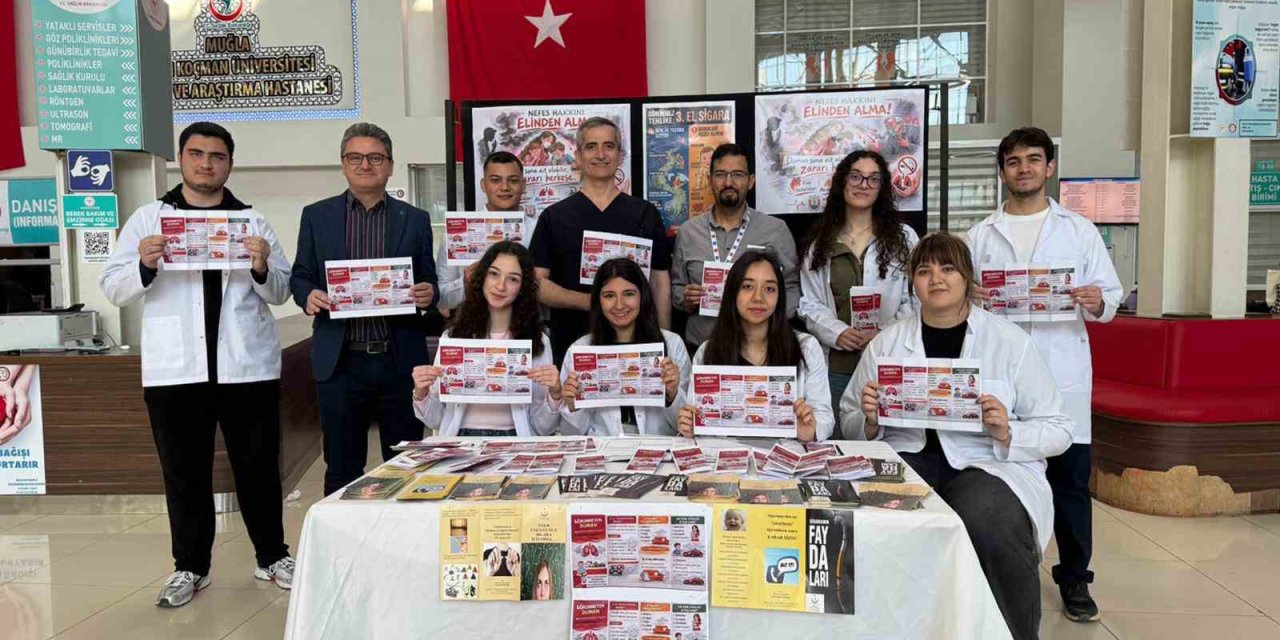 MSKÜ Tıp Fakültesi öğrencilerinden sigara dumanına karşı sosyal farkındalık projesi