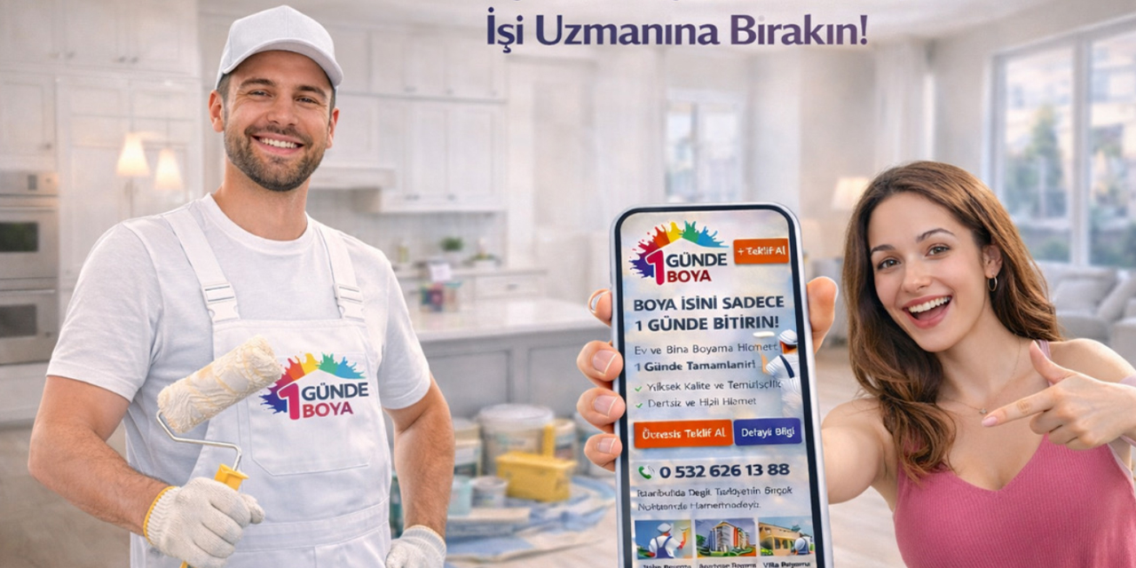1Günde Boya ile boya hizmetleri