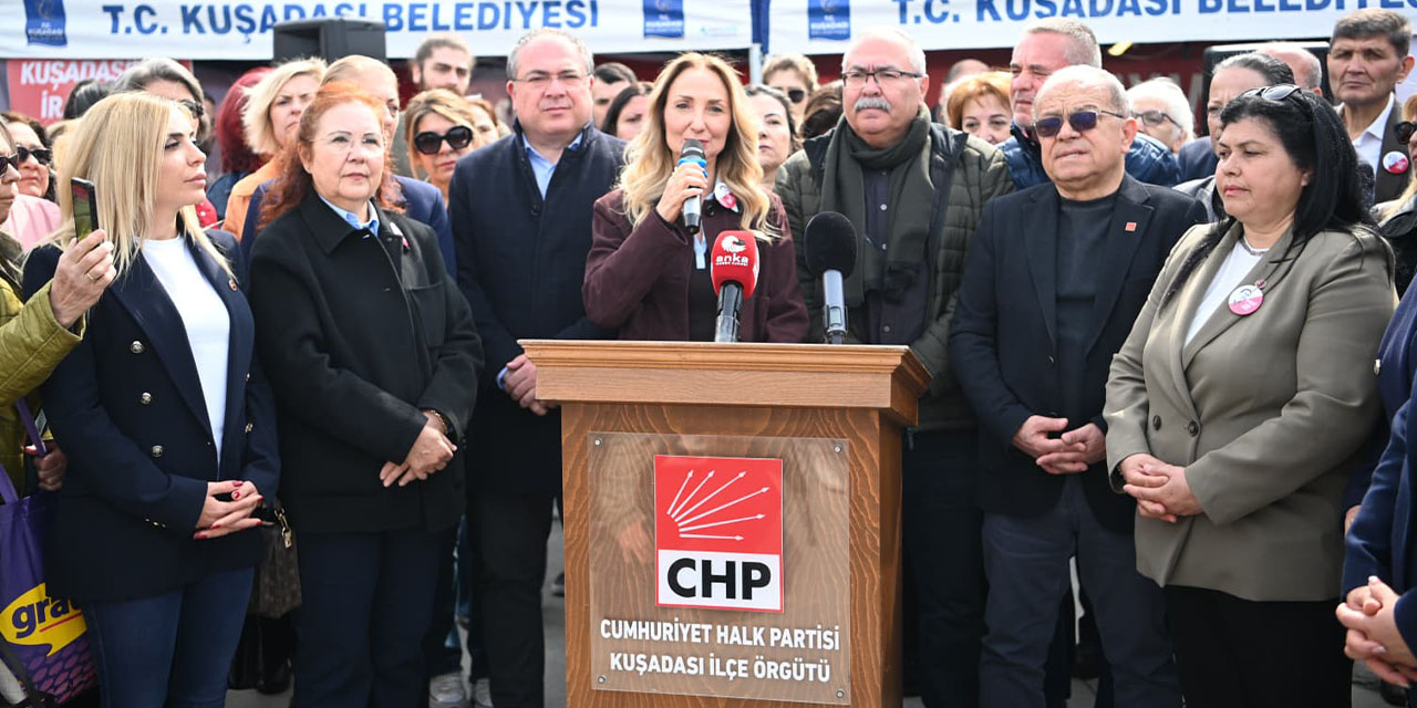 Nazlıaka’dan Kuşadası’nda Günel’e destek: “Sonuna kadar yanındayız”