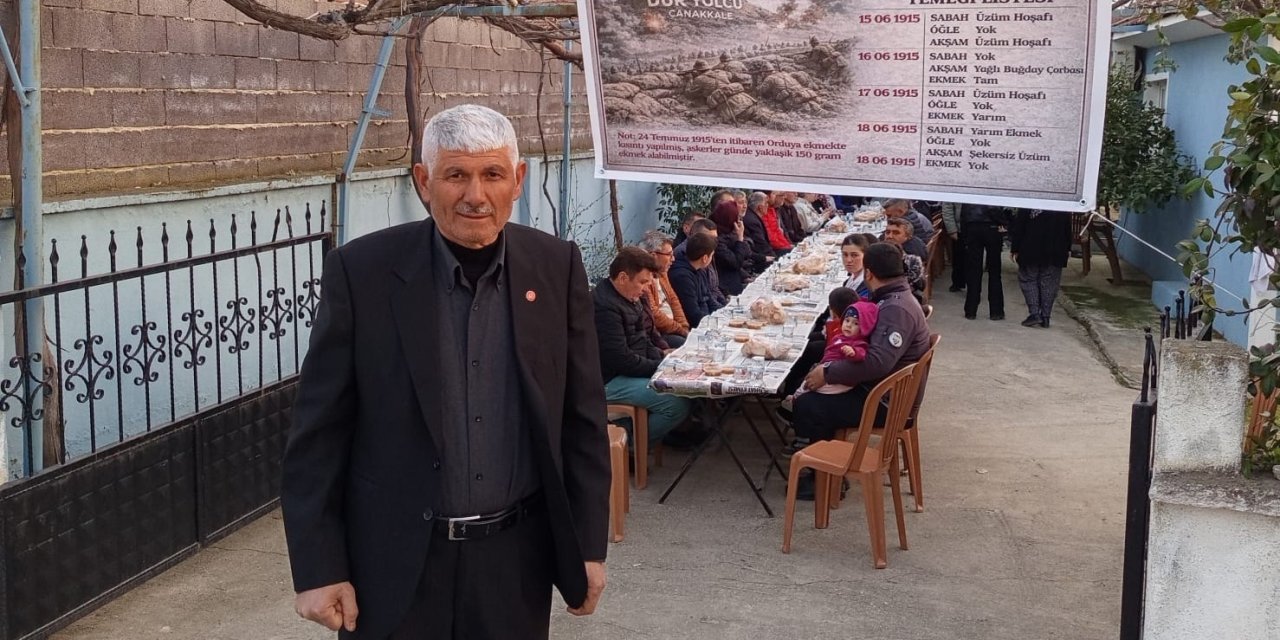 Çanakkale şehitlerinin sofrası Sarıgöl’de kuruldu