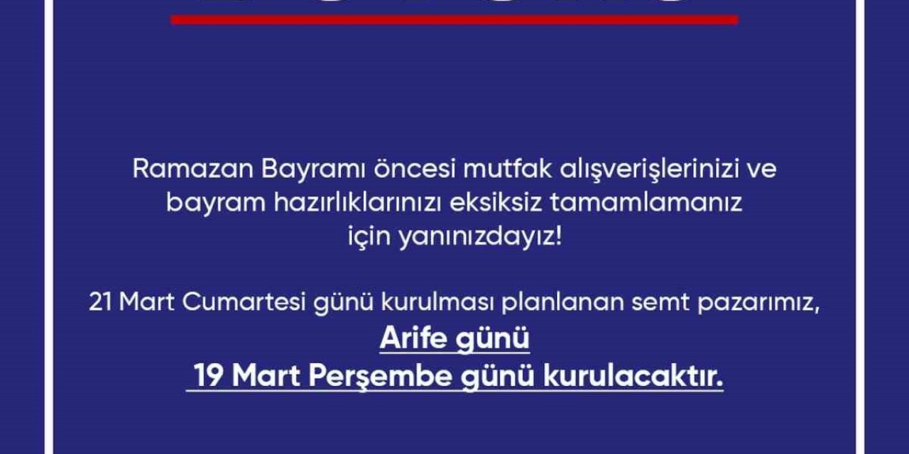 Didim Belediyesi’nden bayram öncesi pazar düzenlemesi