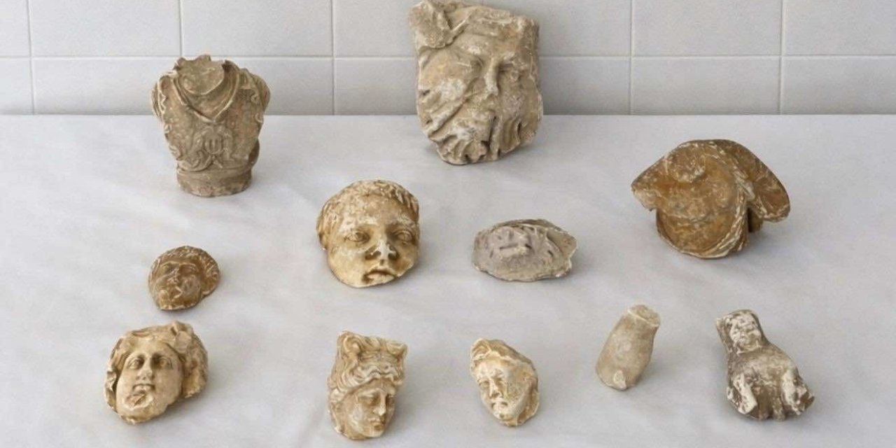 Roma dönemine ait heykel parçalarıyla yakalanan 5 şüpheli gözaltına alındı