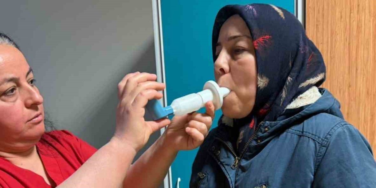 Nazilli’de vatandaşlara solunum testi yapıldı