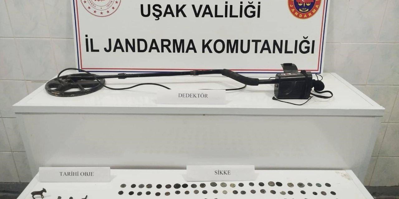 Uşak’ta 161 sikke ele geçirildi