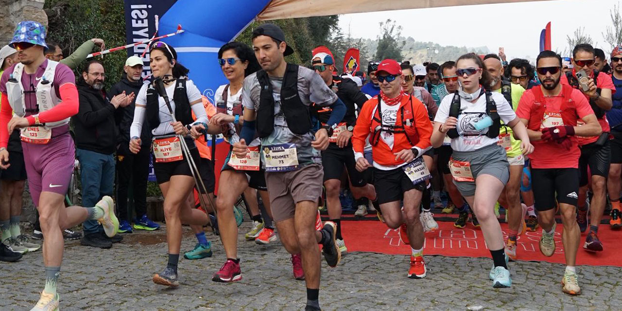 Lidya Kral Yolu Koşusu’na yoğun ilgi: 600 sporcu tarih ve doğada yarıştı