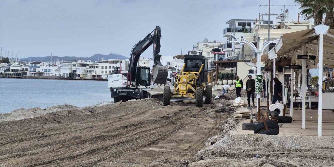 Bodrum Kumbahçe’de düzenleme çalışmaları başladı