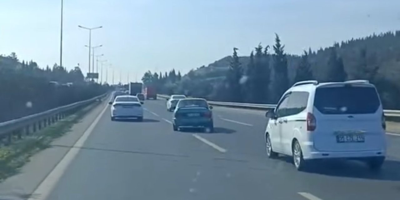 Otoyolda makas atınca 90 bin lira ceza yedi