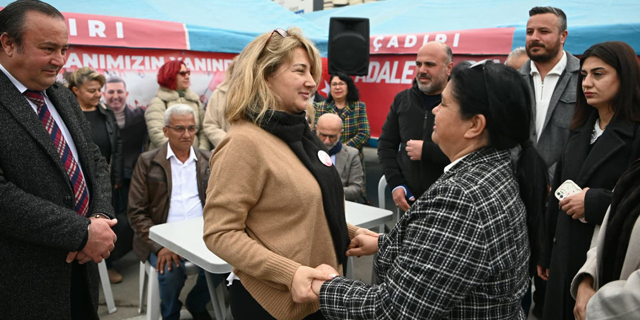 Duygu Günel’den dayanışma çadırında mesaj: “Ömer dimdik ayakta”