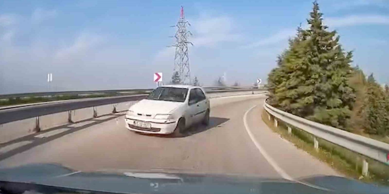 Ters yönde seyir eden araç faciaya davet çıkardı